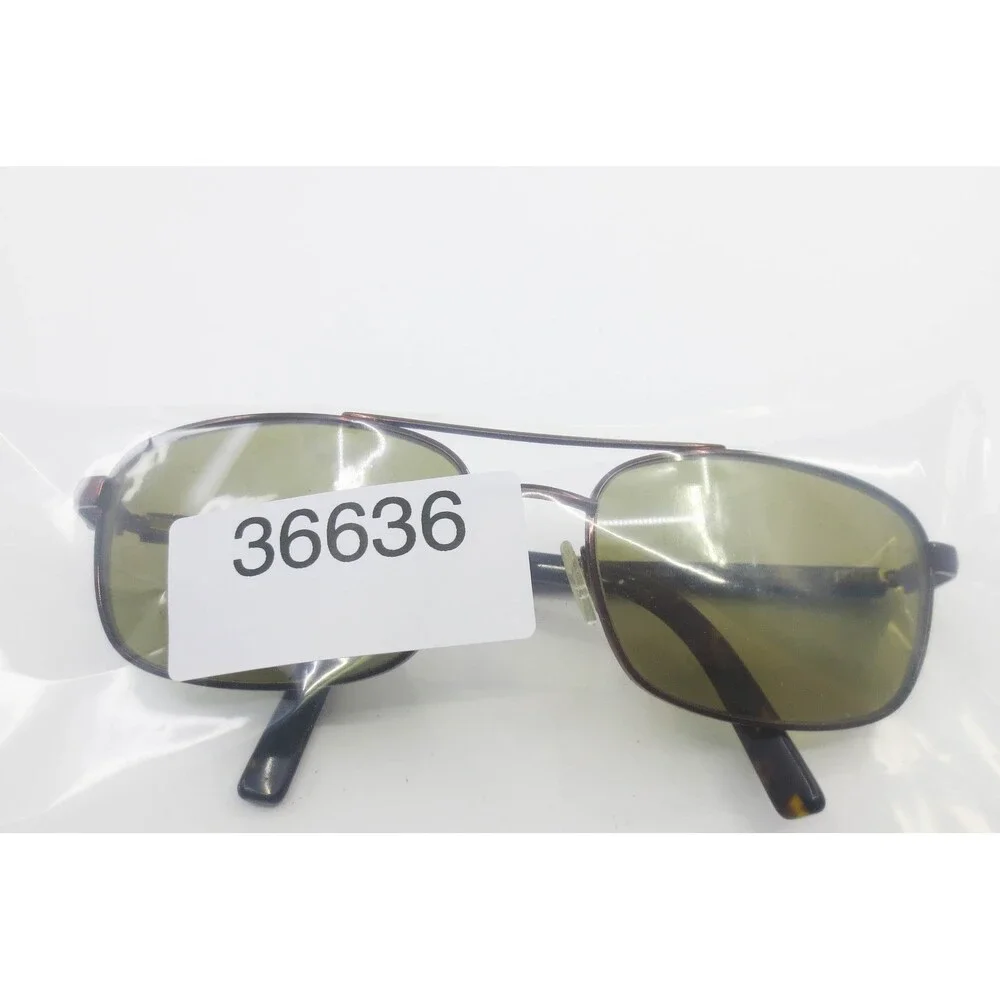 David Signature Monte 180458 Brown Aviator Sunglasses Italy 60-18-140 Tortoise